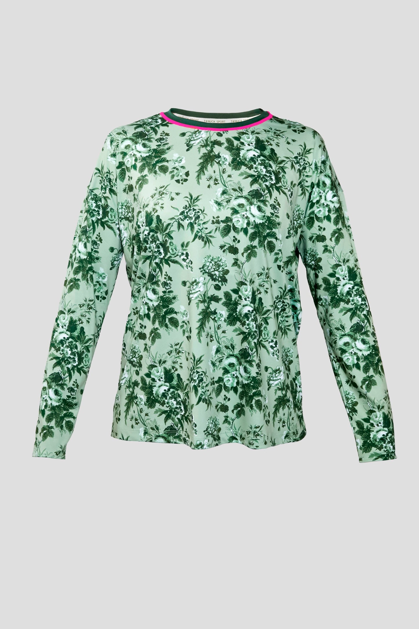Green Bouquet Long Sleeve Ryan Boyfriend Tee