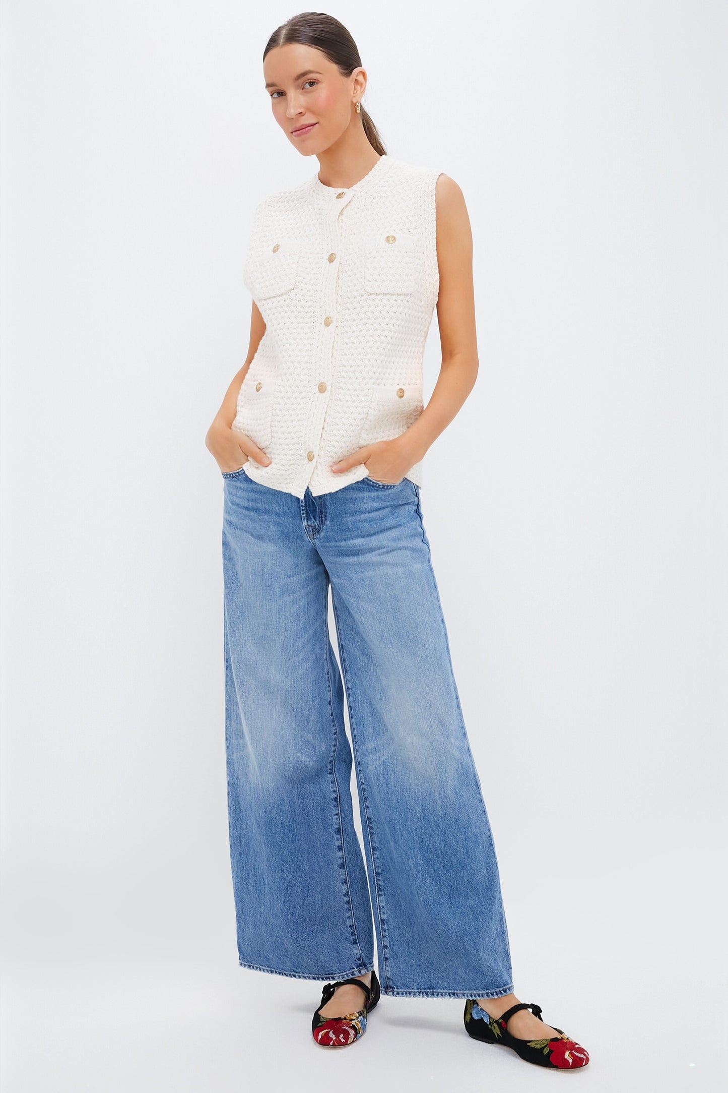 Ecru Elisabeth Sweater Vest
