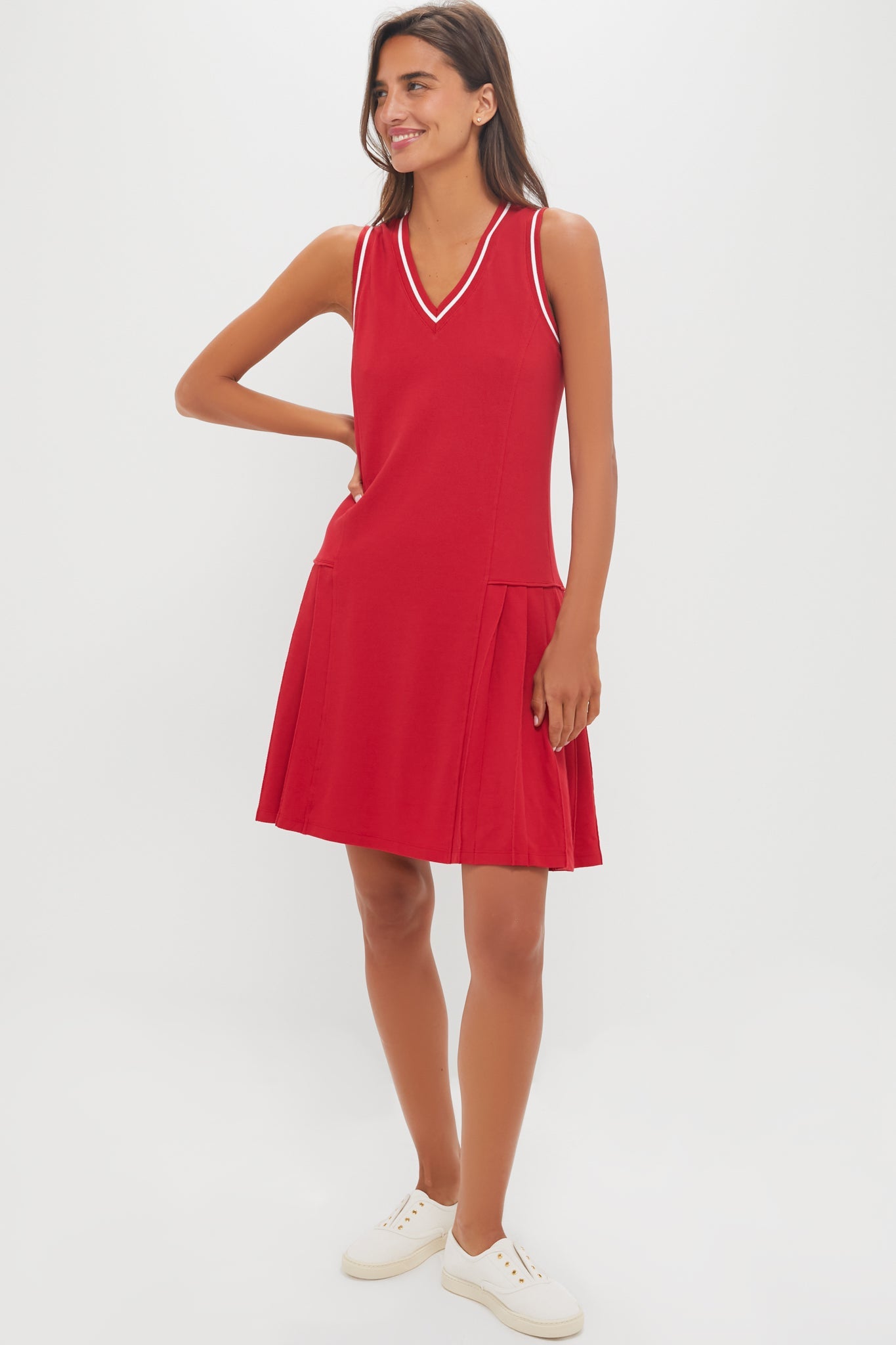Red Pique Kember Dress