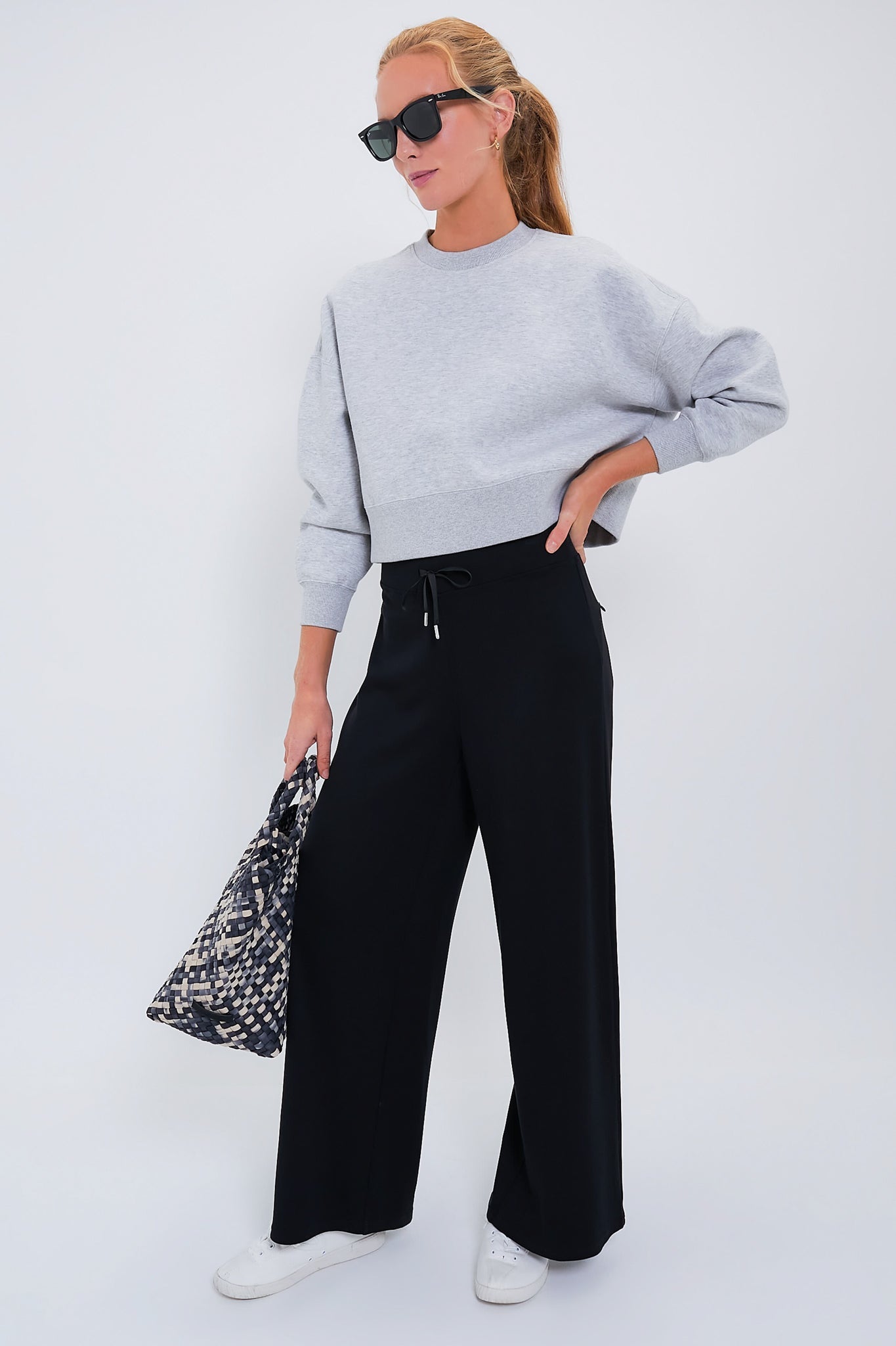 Heathered Gray Cropped Evans Pullover