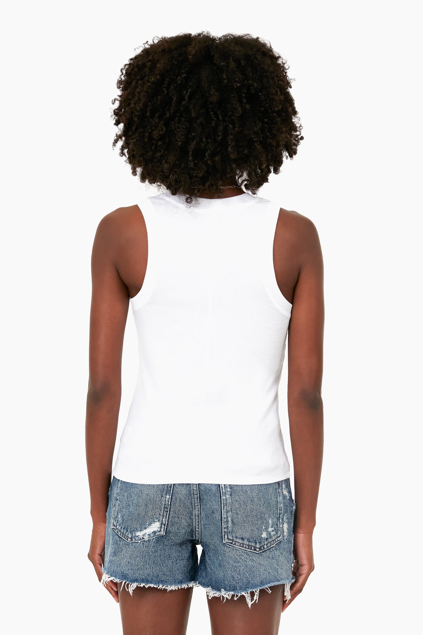 White Sirena Rib Tank
