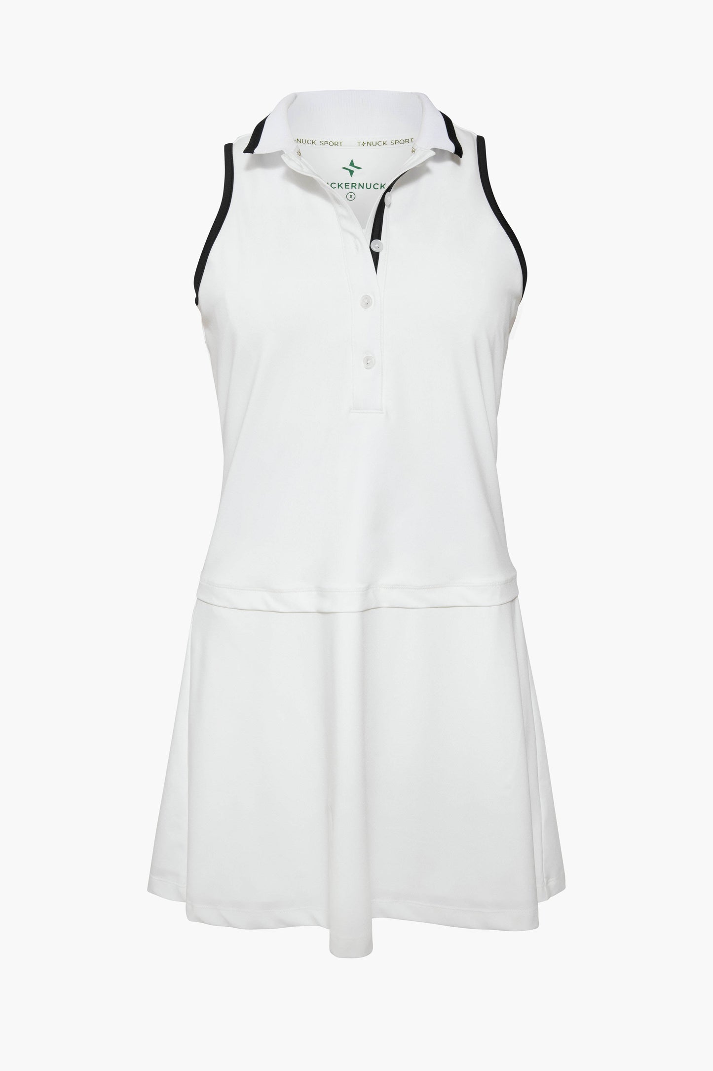 White and Black Sterling Tennis Dress