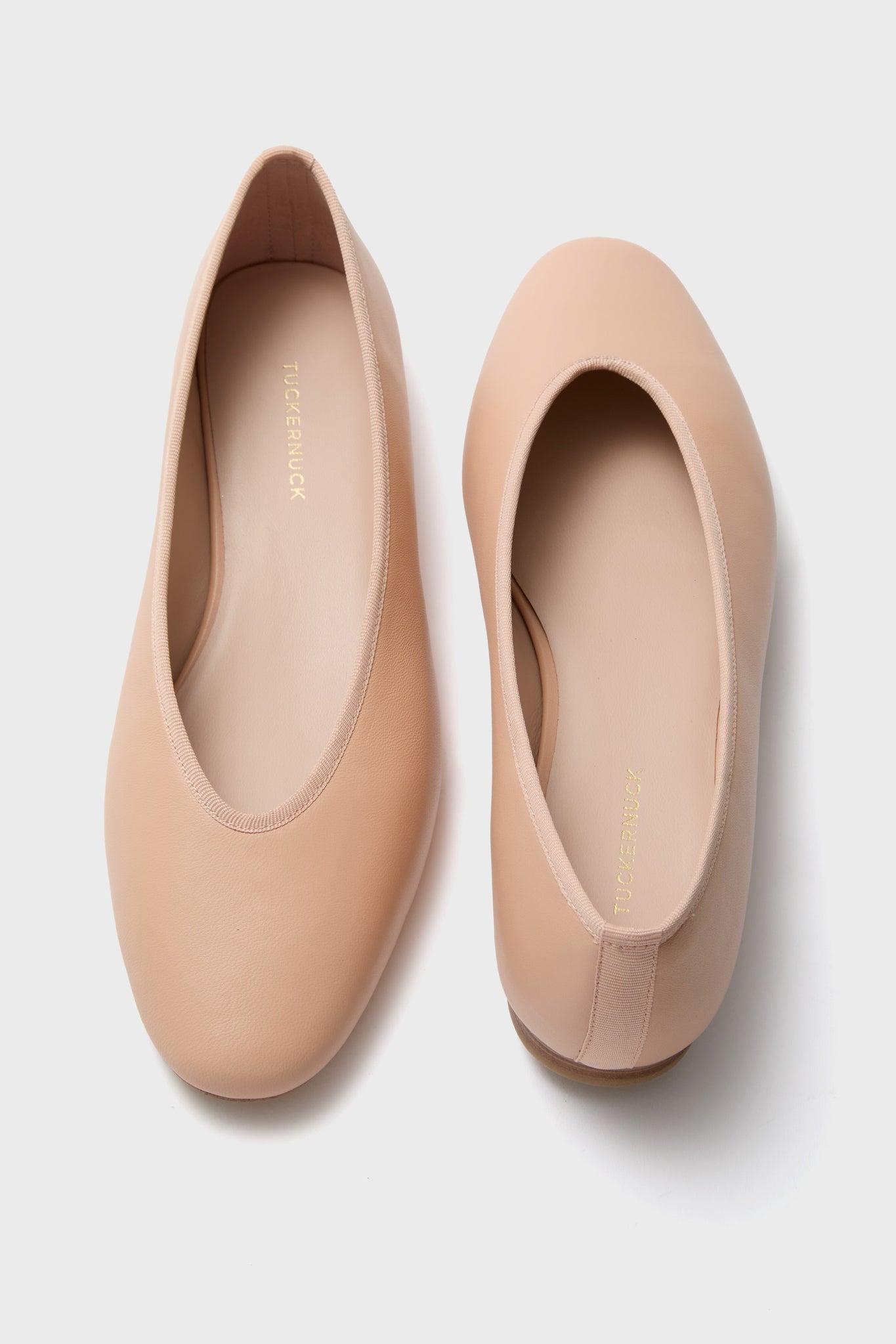 Ballet Pink Leather Nina Flats