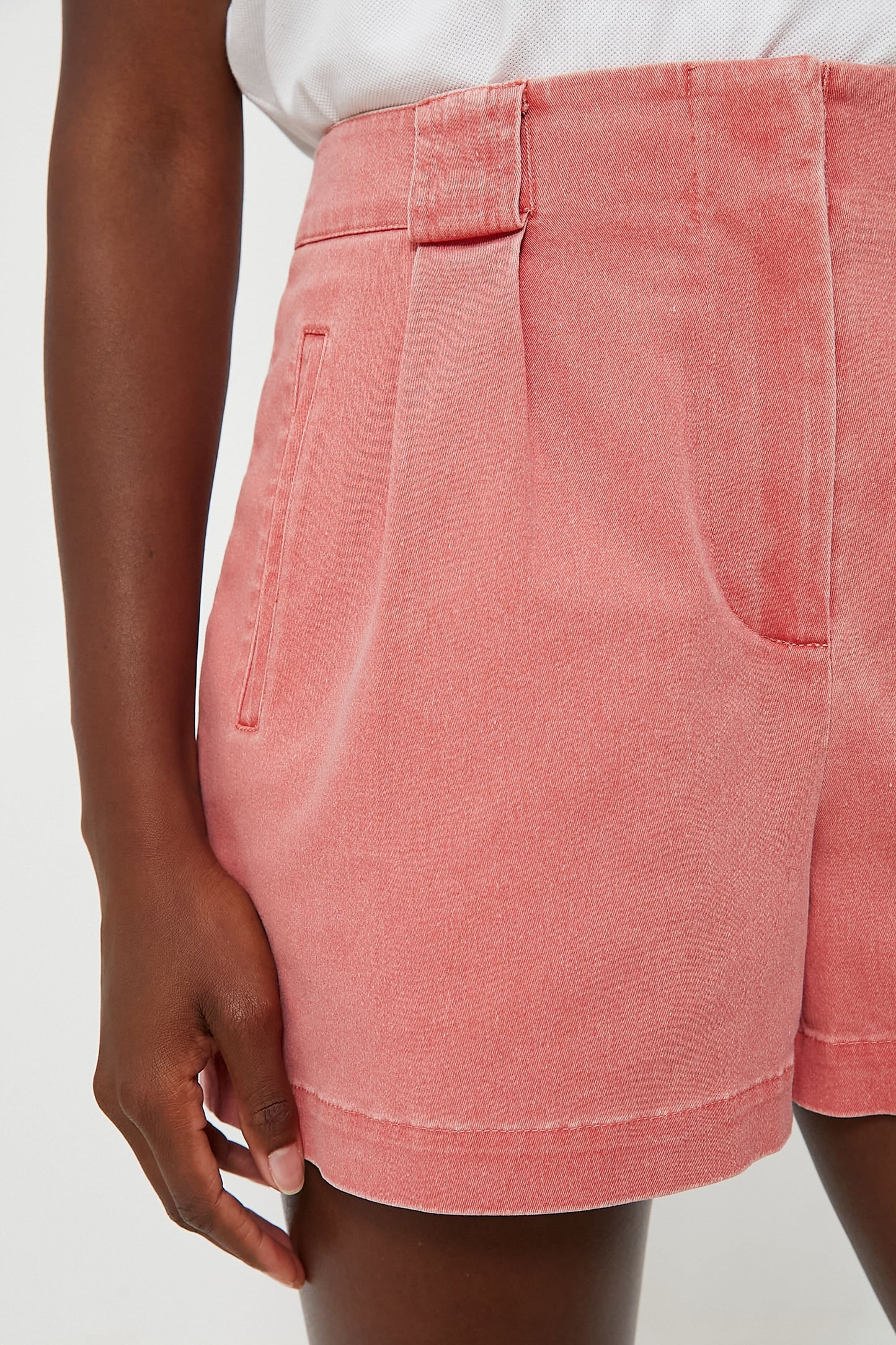 Nantucket Red Stretch Twill Safari Shorts