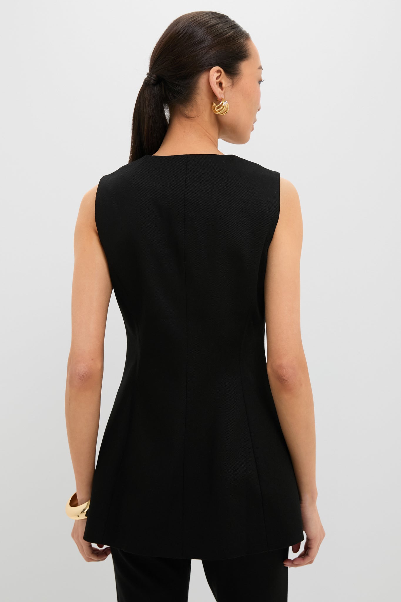 Black Rhoda Tunic Top