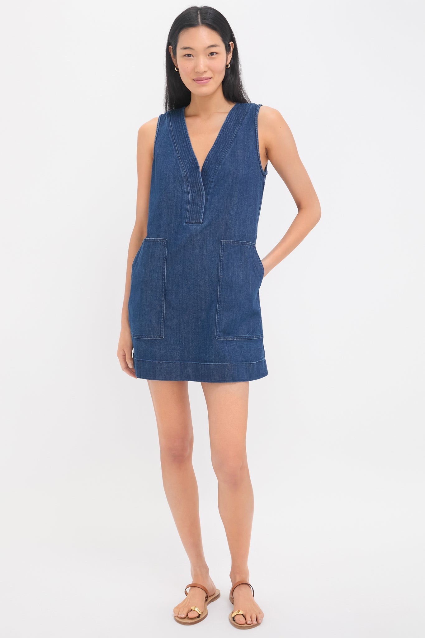Dusk Dive Wash Azure Dress