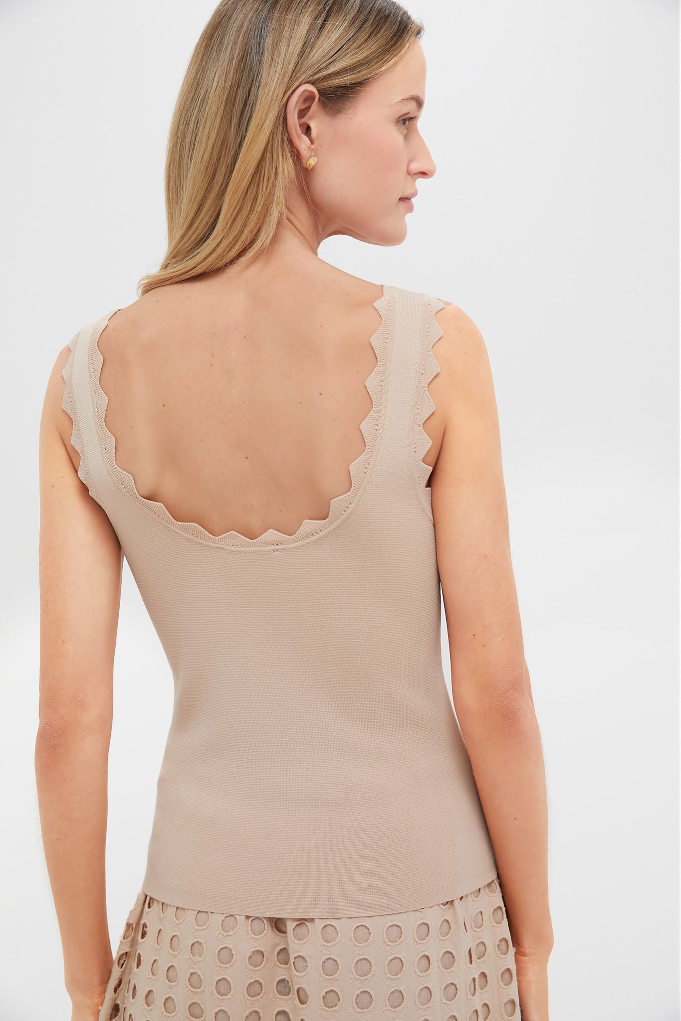 Tan Ric Rac Compression Tank