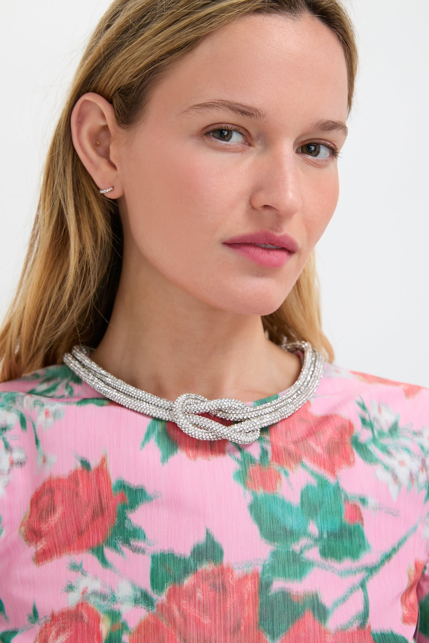 Rose Rosetta Taffeta Dress