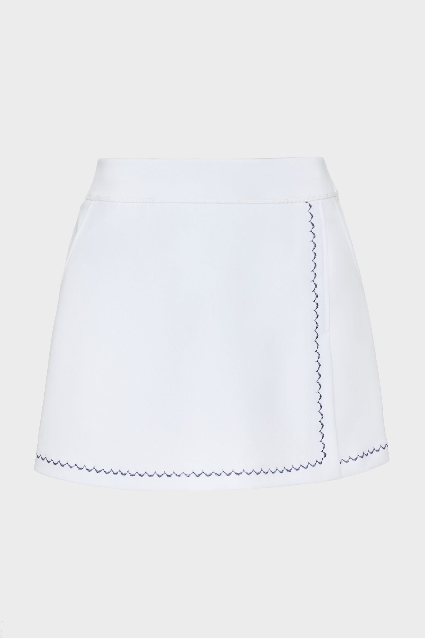 White 16 Inch Halliet Golf Skirt