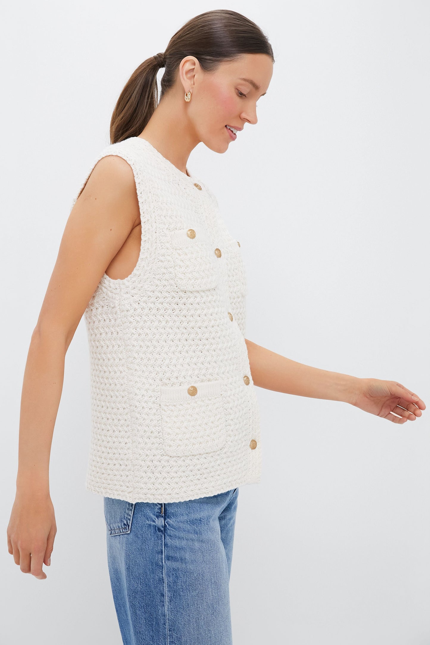 Ecru Elisabeth Sweater Vest