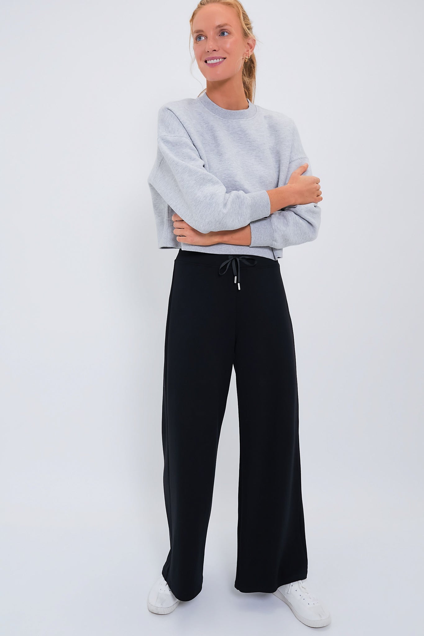 Heathered Gray Cropped Evans Pullover