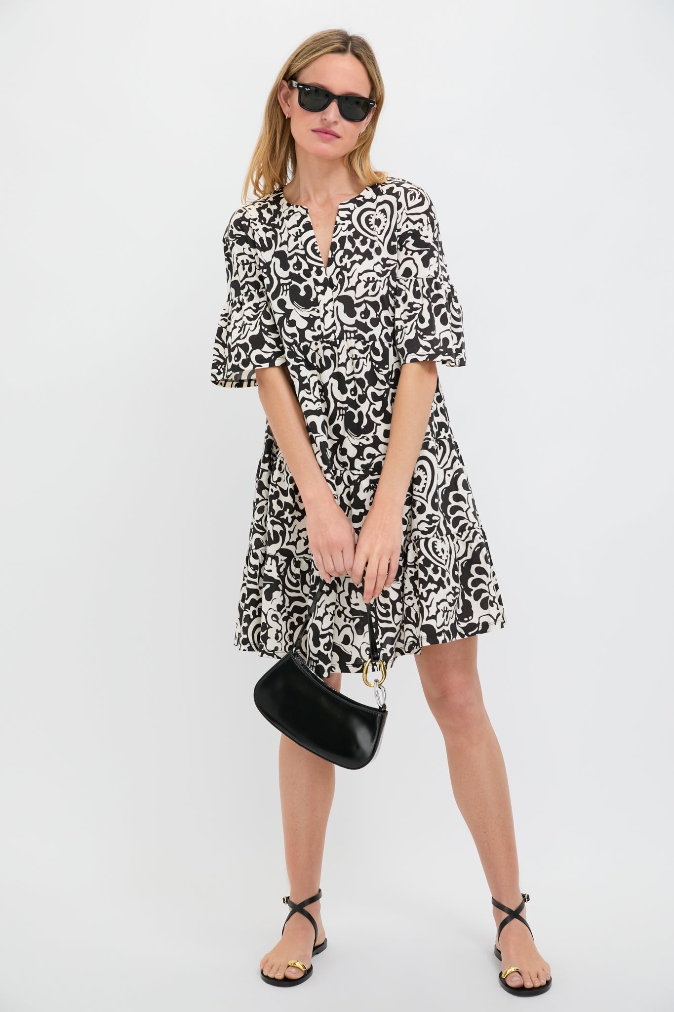 Black Batik Ely Jersey Dress