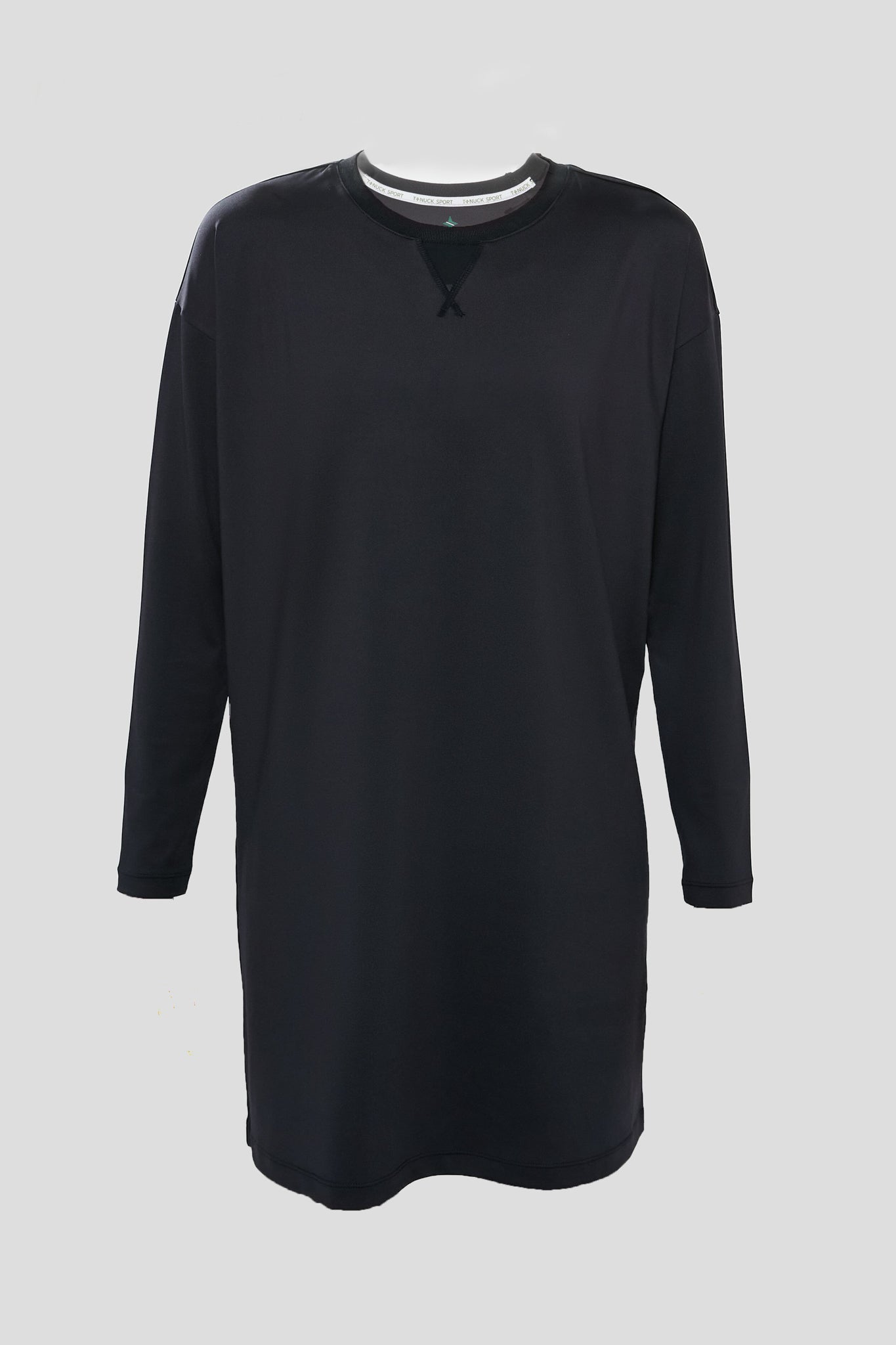 Black Long Sleeve Corinne Sport Dress