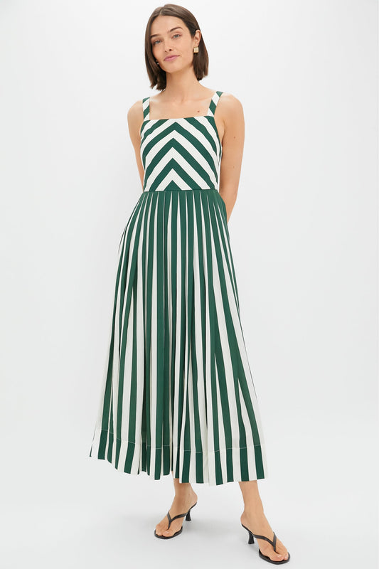 Green Stripe Laina Dress