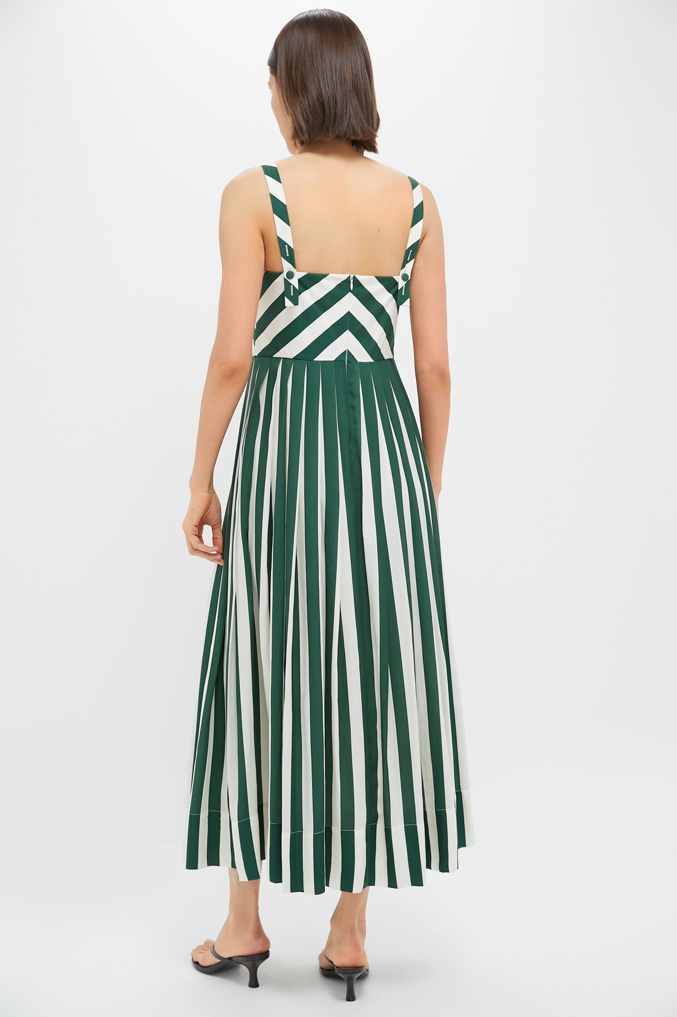 Green Stripe Laina Dress