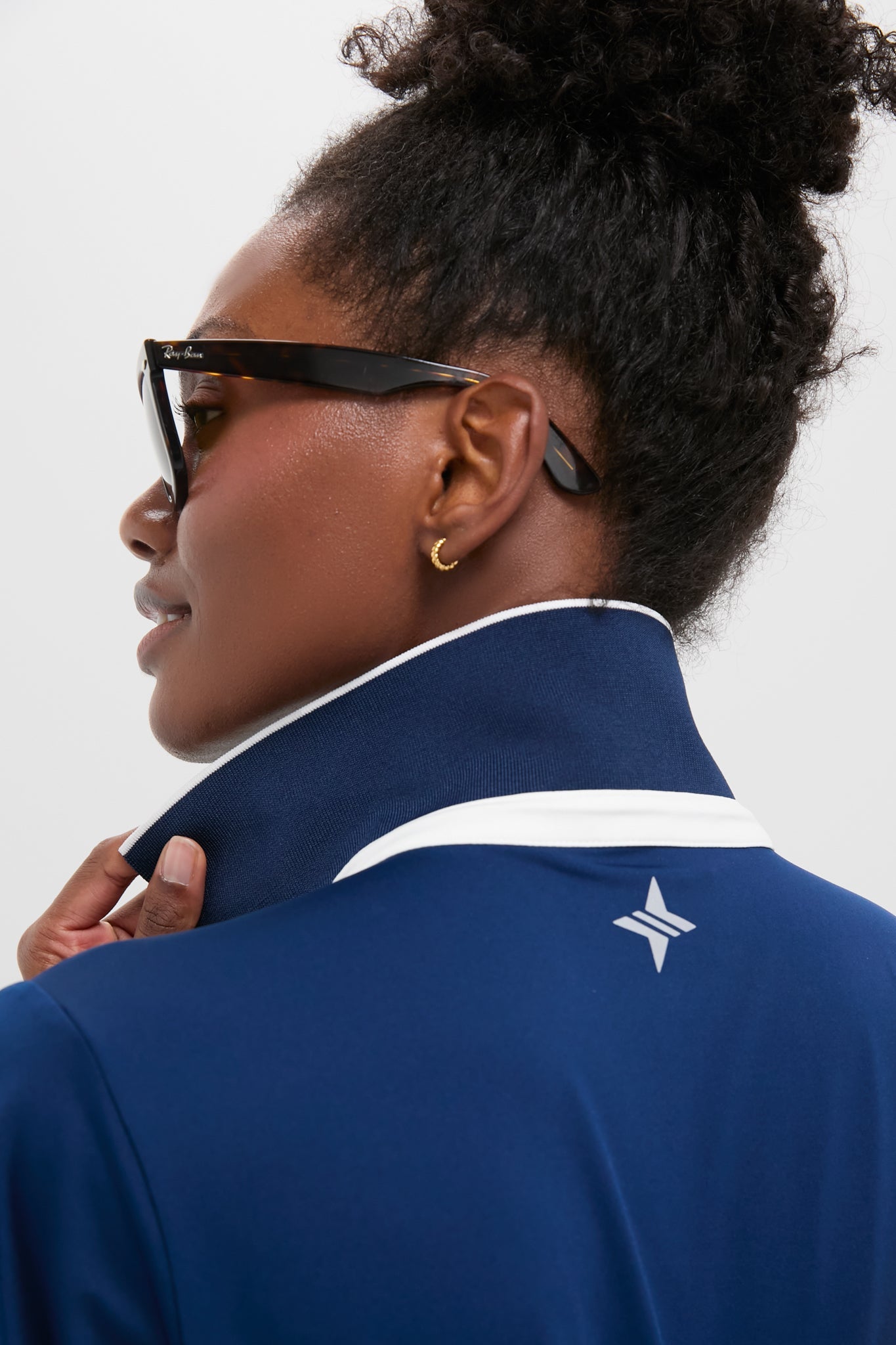 Navy Short Sleeve Caroline Polo