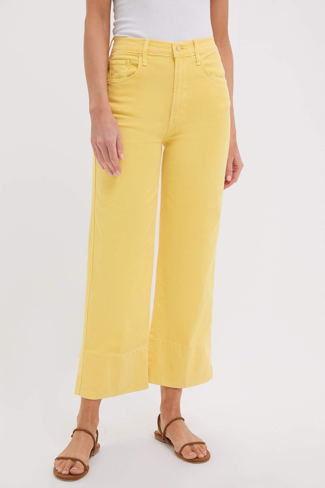 Chalk It Up Sunshine The Maven Wide Hem Ankle