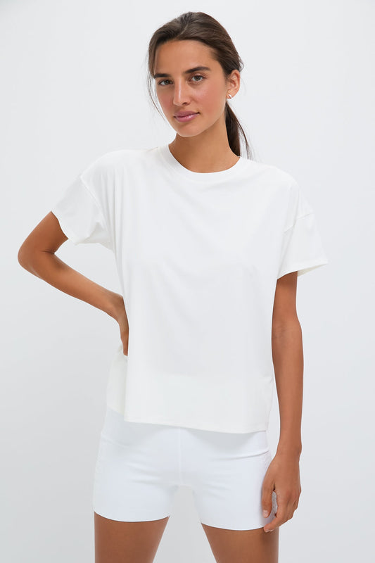 White Short Sleeve Ryan Boyfriend Tee