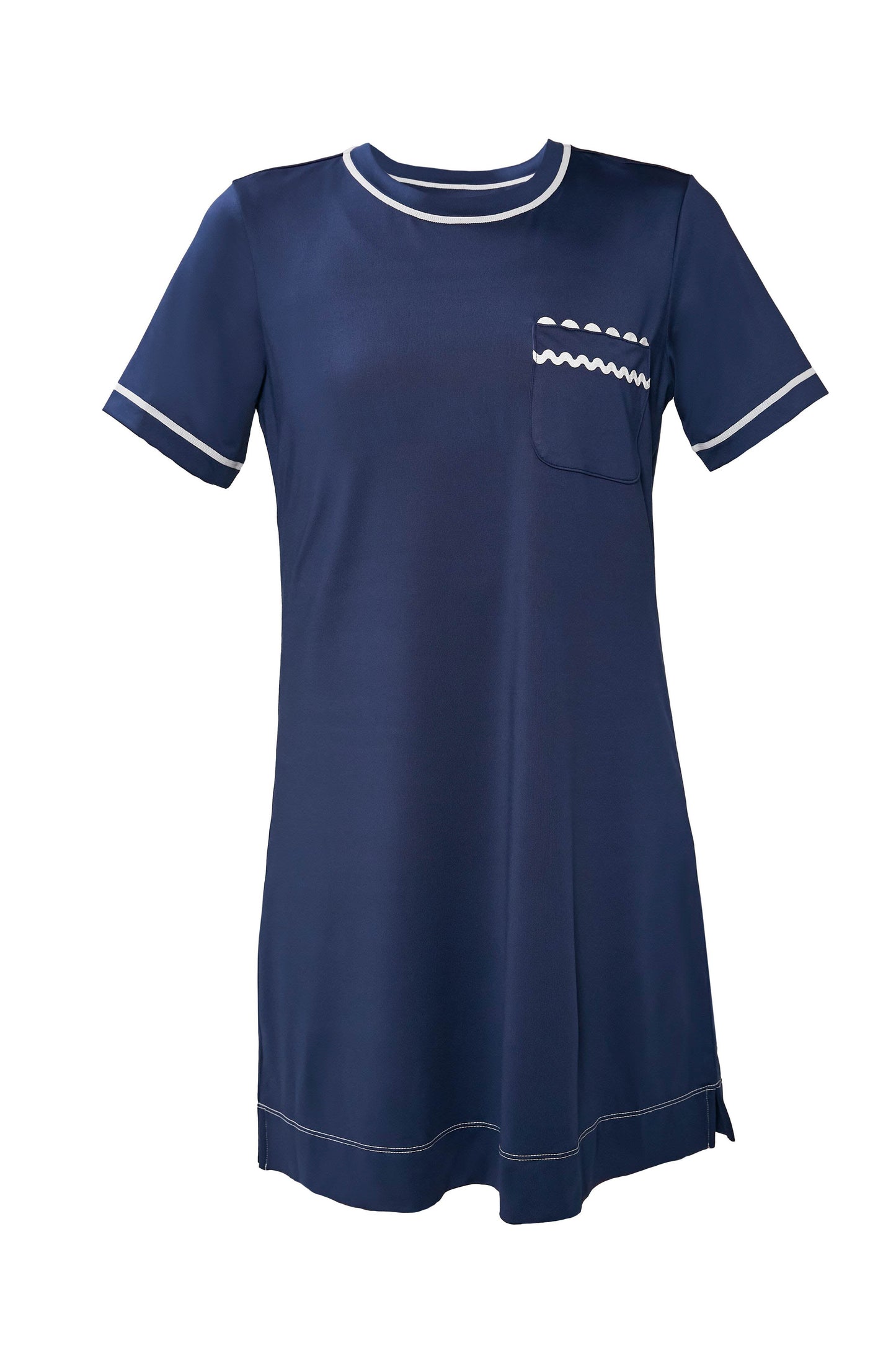 Navy and White Ric Rac Robin Sport Dress