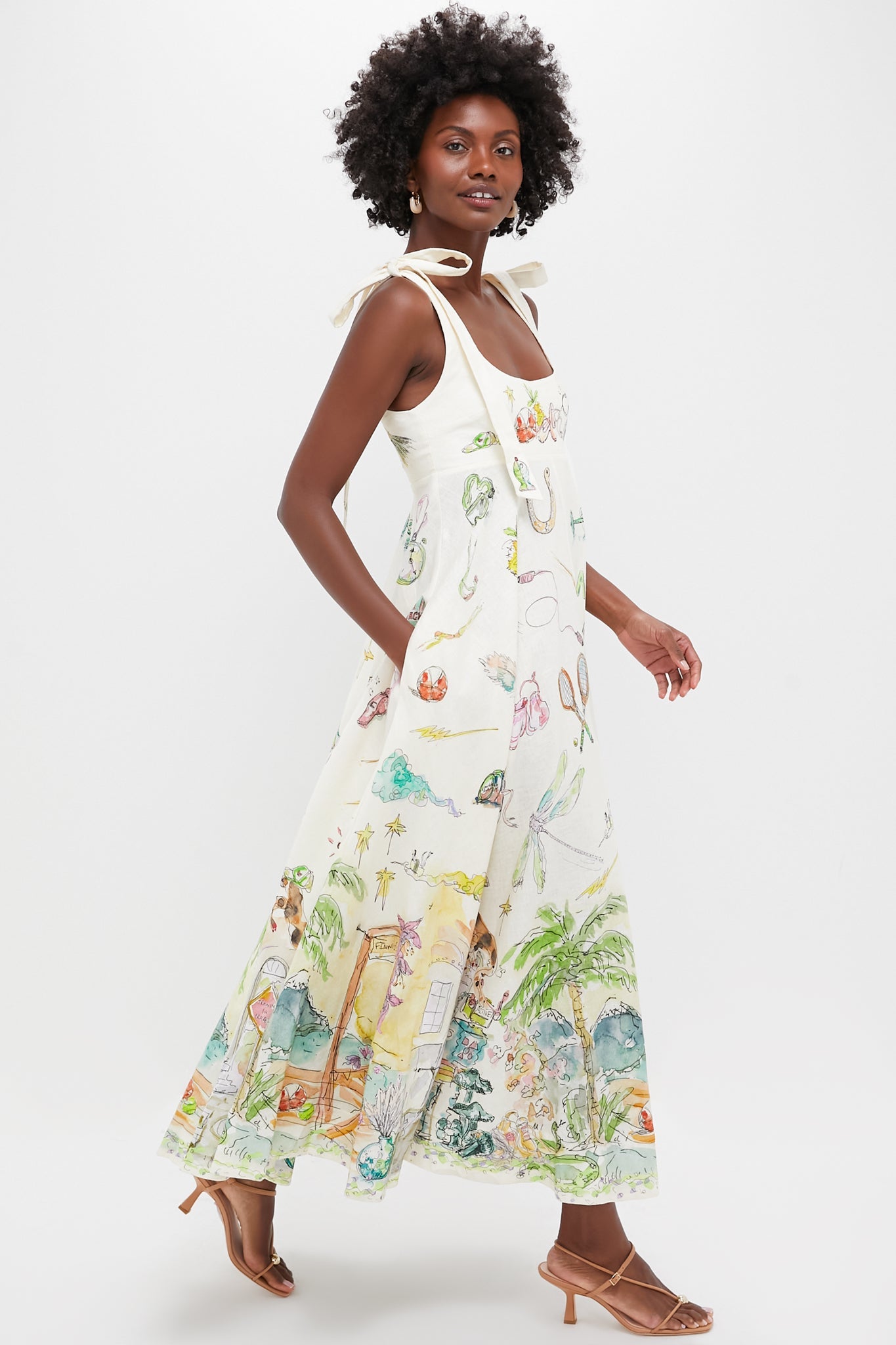 Cream Anouk Ballet Sundress