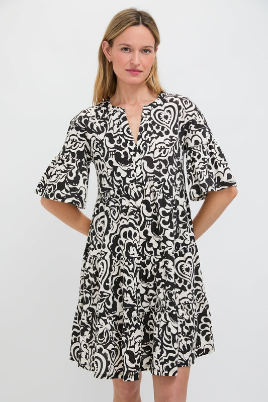 Black Batik Ely Jersey Dress