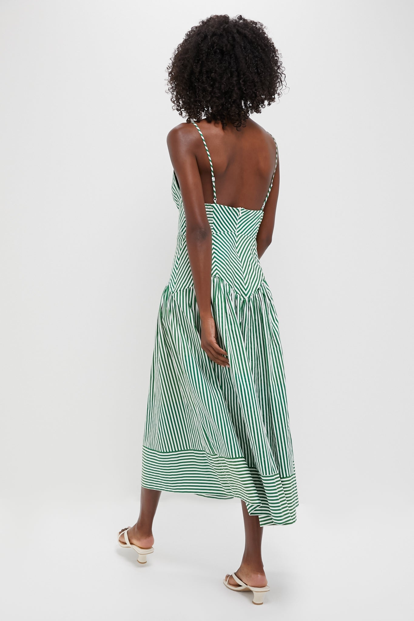 Bicolor Stripes Sleeveless Dress