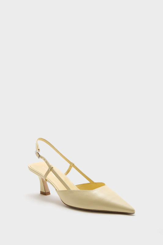 Lemon Chiffon Vinnie 50 Slingback Heels