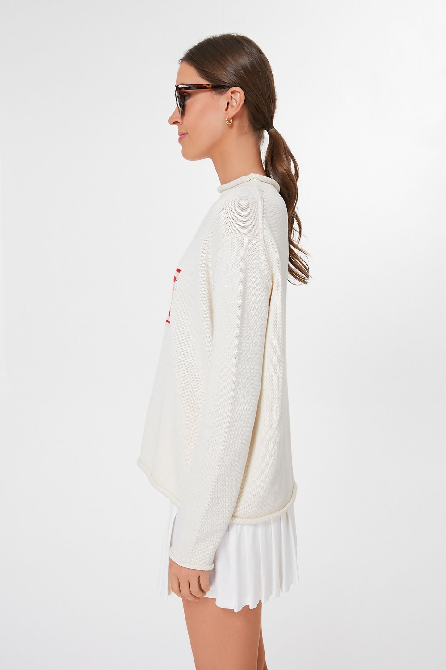 Cotton Ivory Americana Sweater