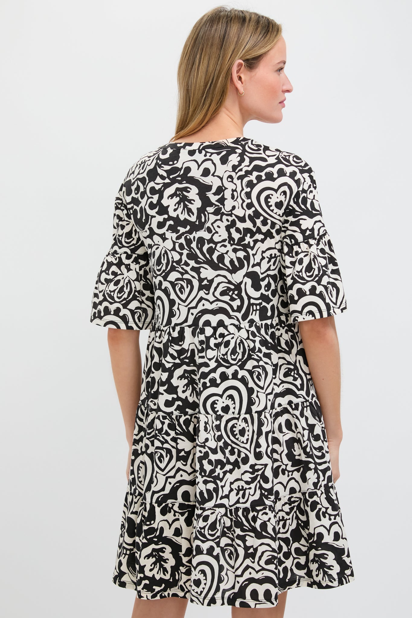 Black Batik Ely Jersey Dress