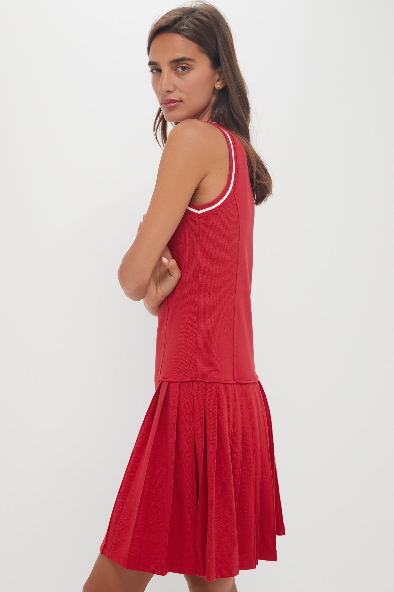 Red Pique Kember Dress