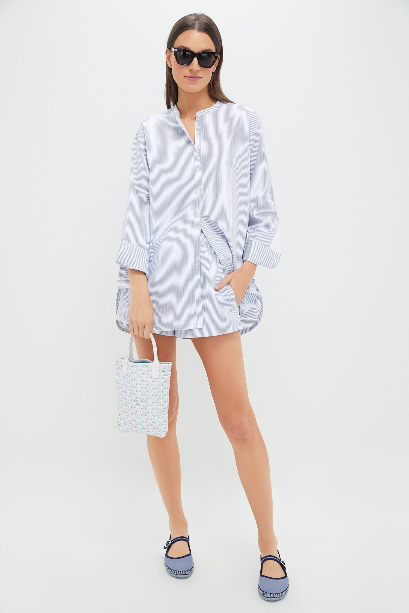 Blue Chambray Jamie Espadrille Flats
