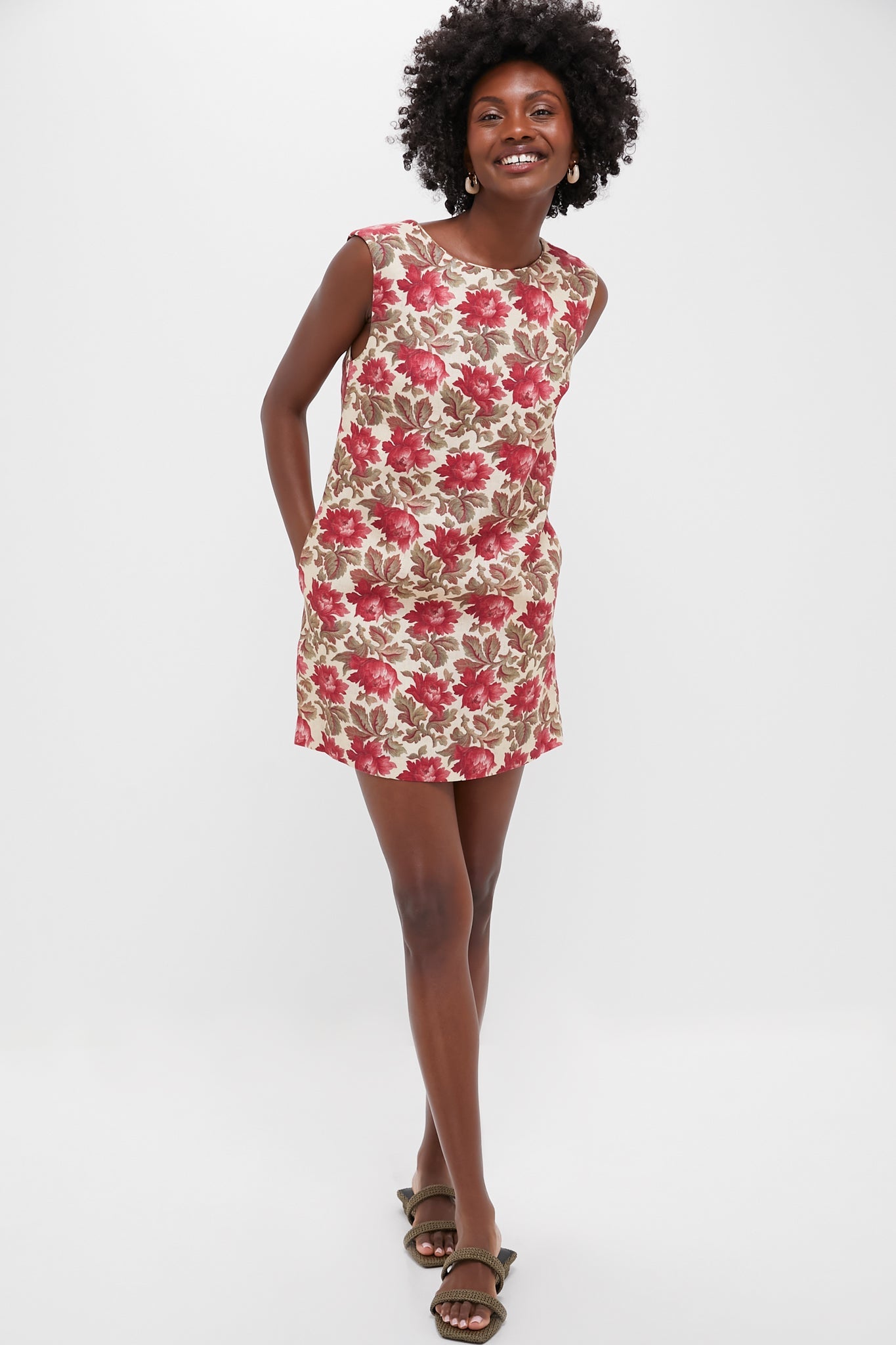 Rose Bud Rosalie Shift Mini Dress