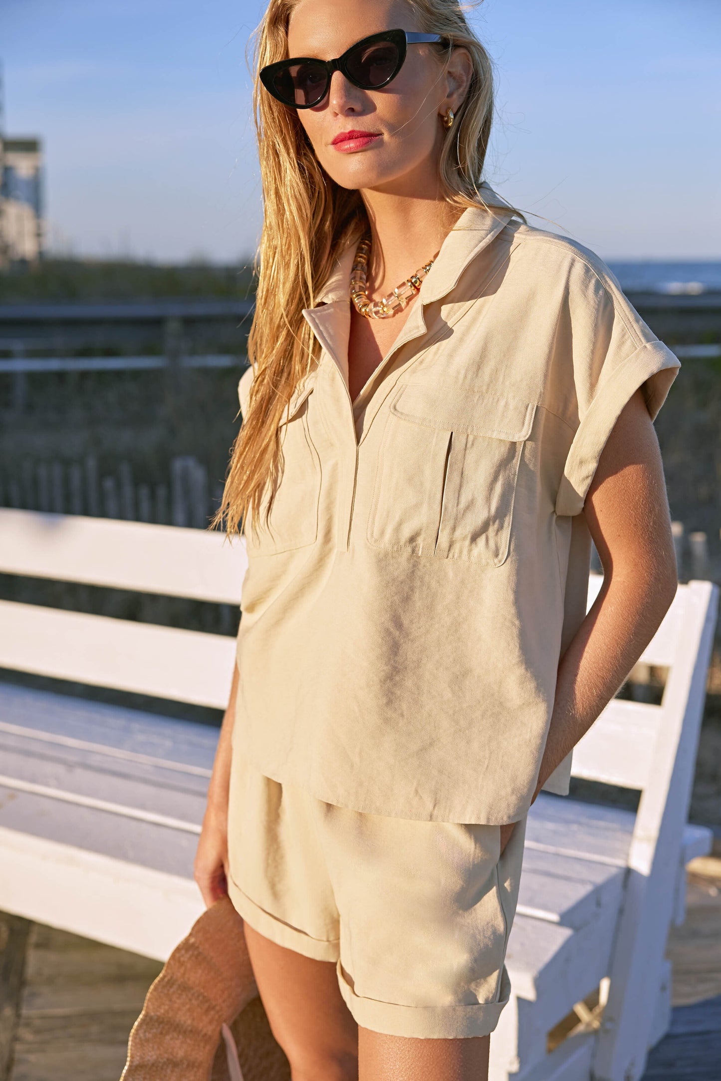 Khaki Scottie Shirt