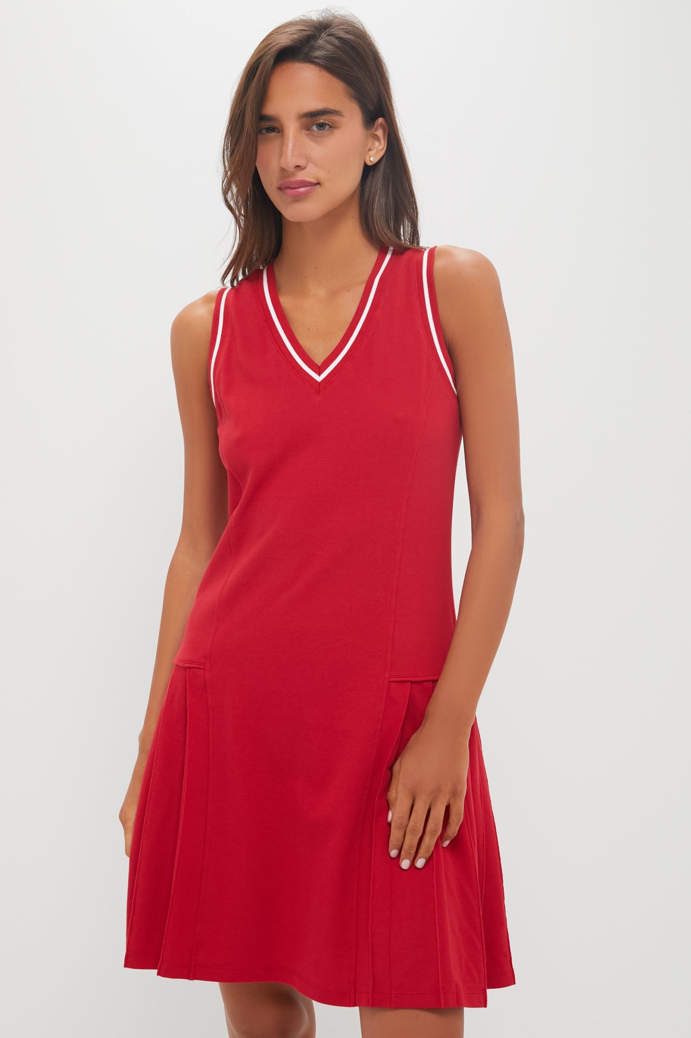 Red Pique Kember Dress