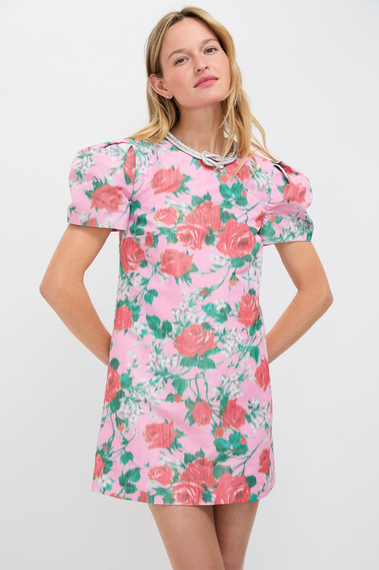 Rose Rosetta Taffeta Dress