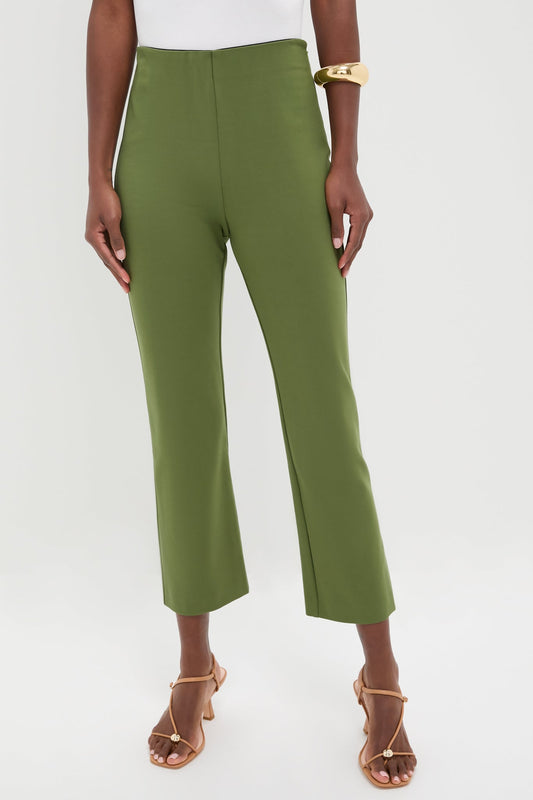 Olive Green Ponte Ashford Pants