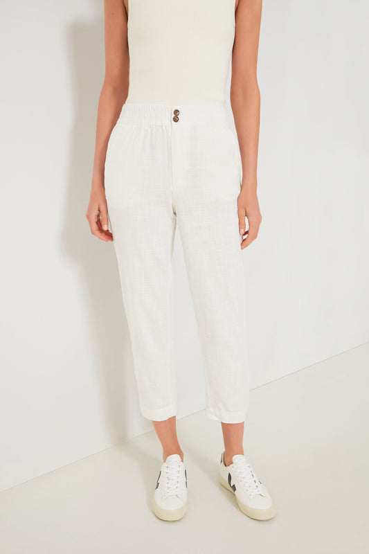 White Pull-On Pant