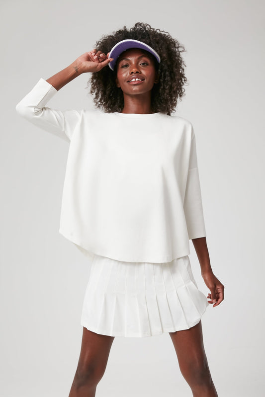 White Ally Swing Sweatshirt