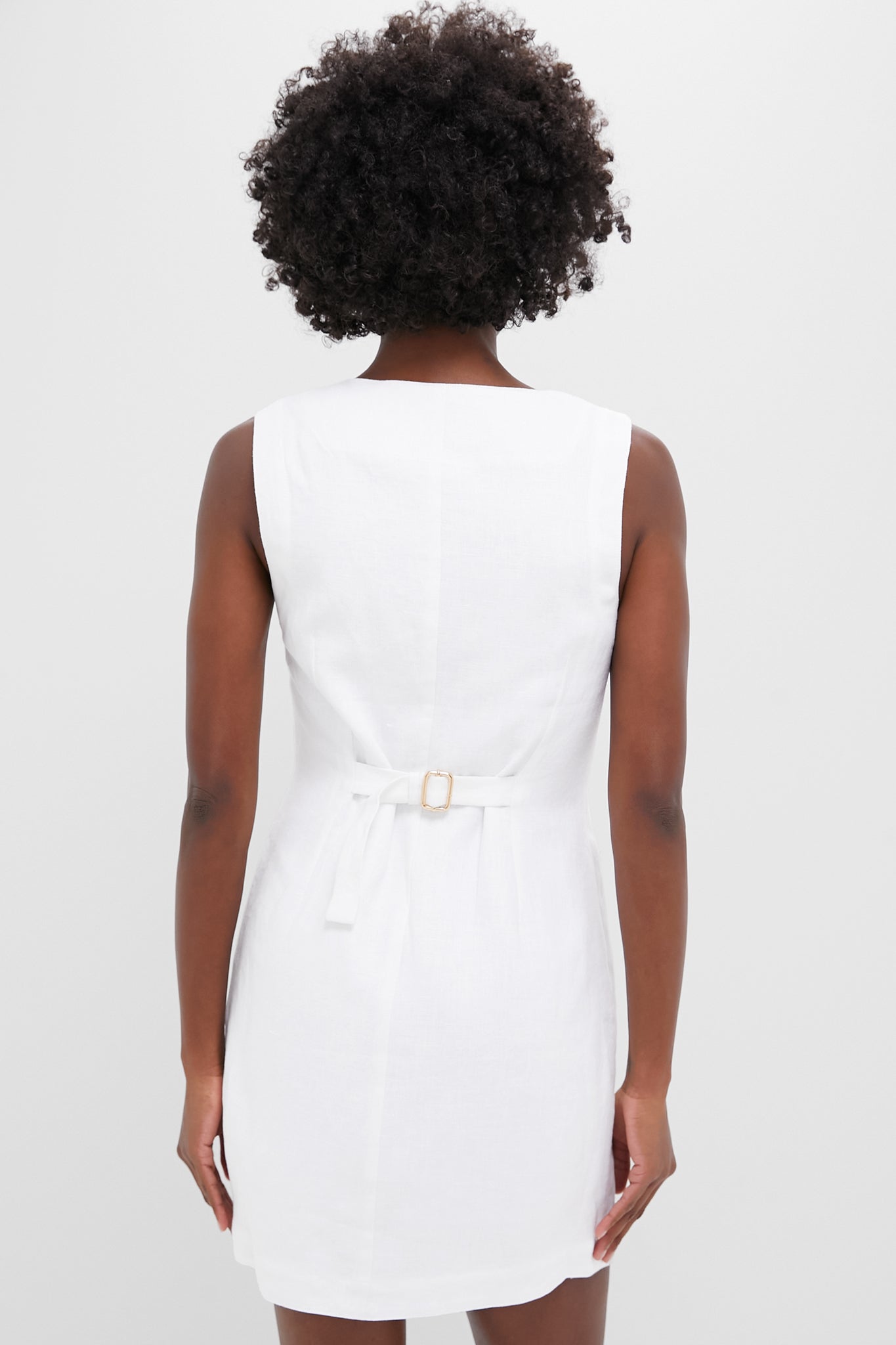 Ivory Emma Button Down Mini Dress