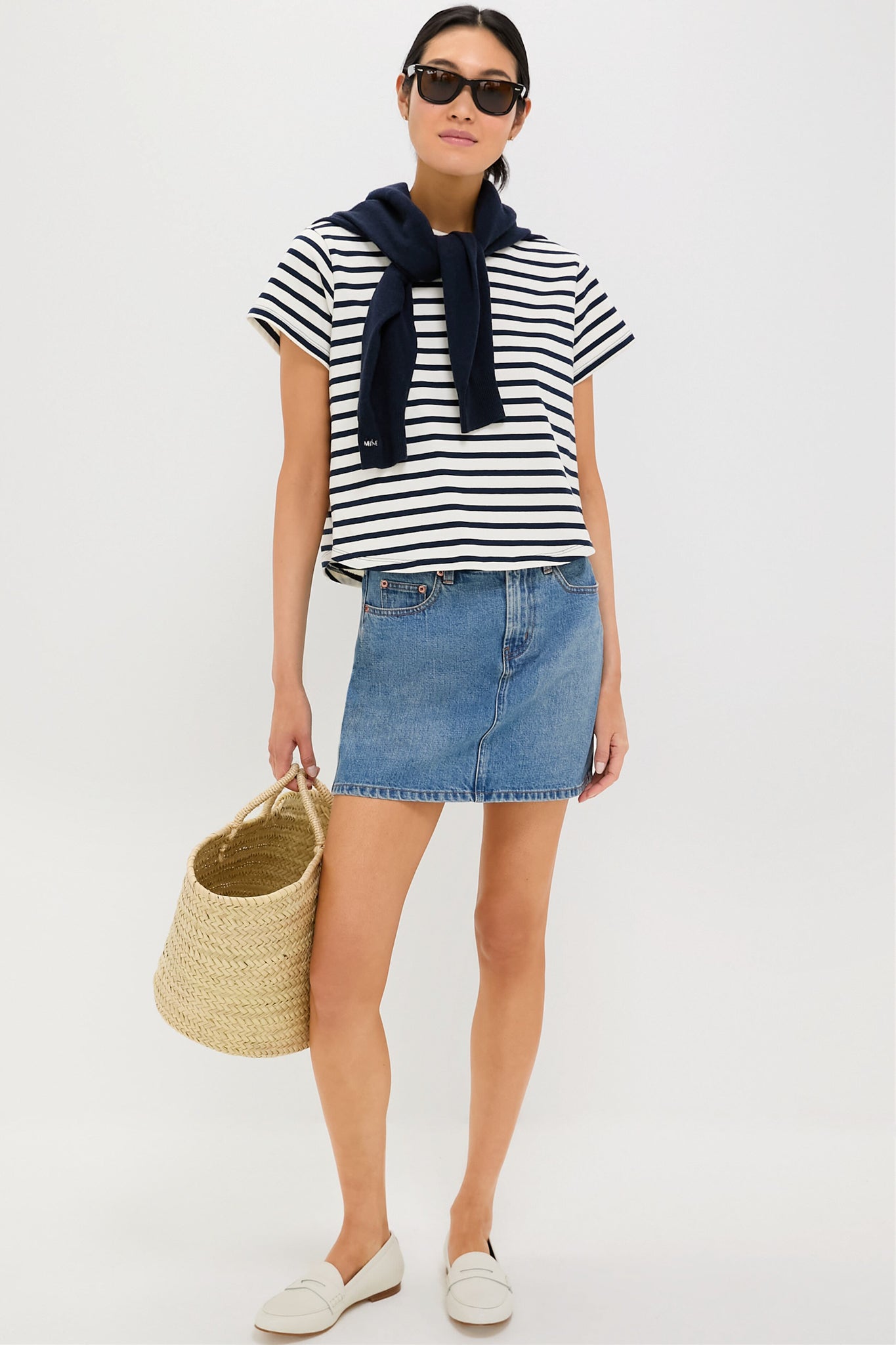 Navy Stripe Parker Classic Tee