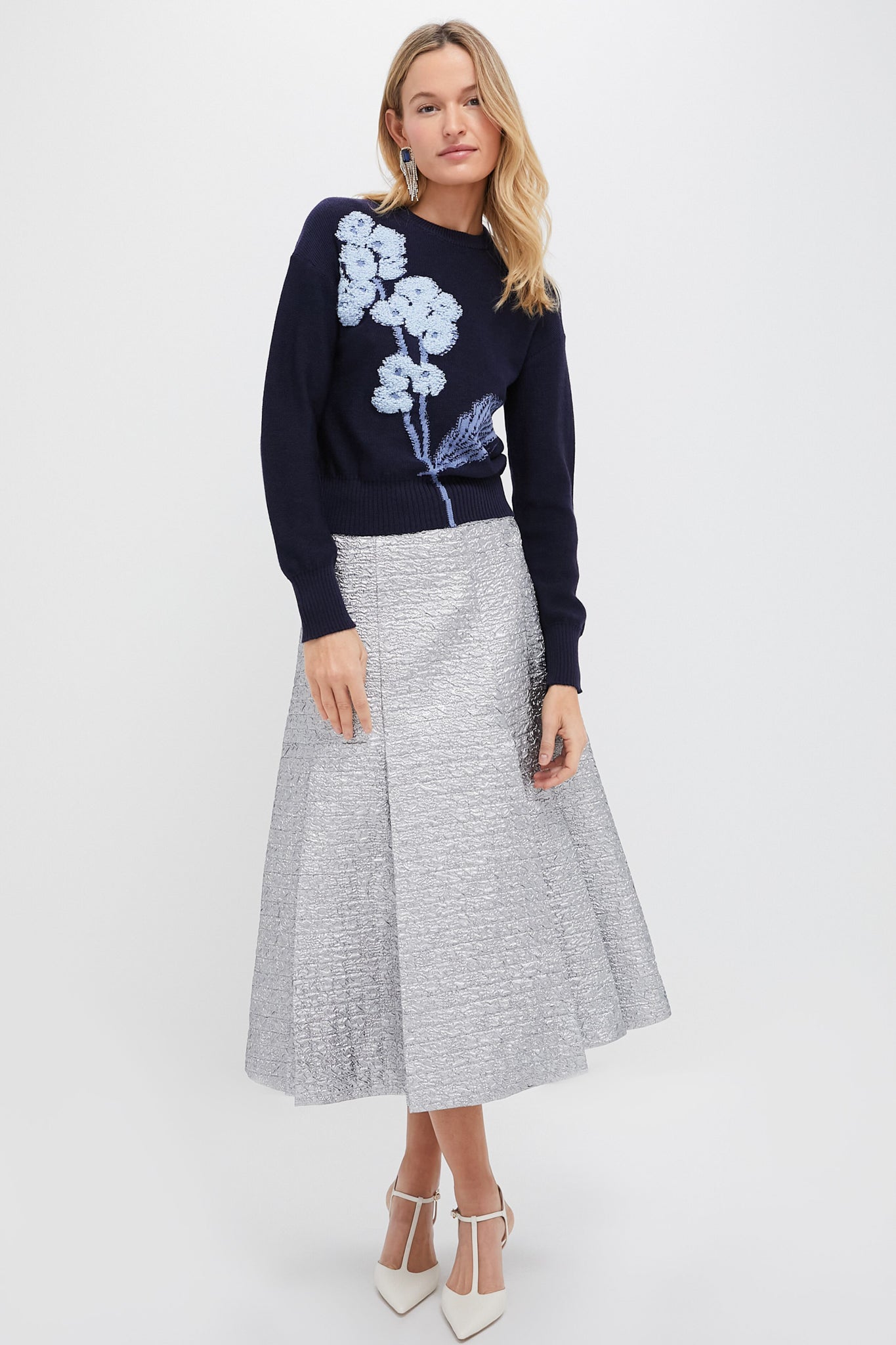 Bright Indigo Cropped Jumper