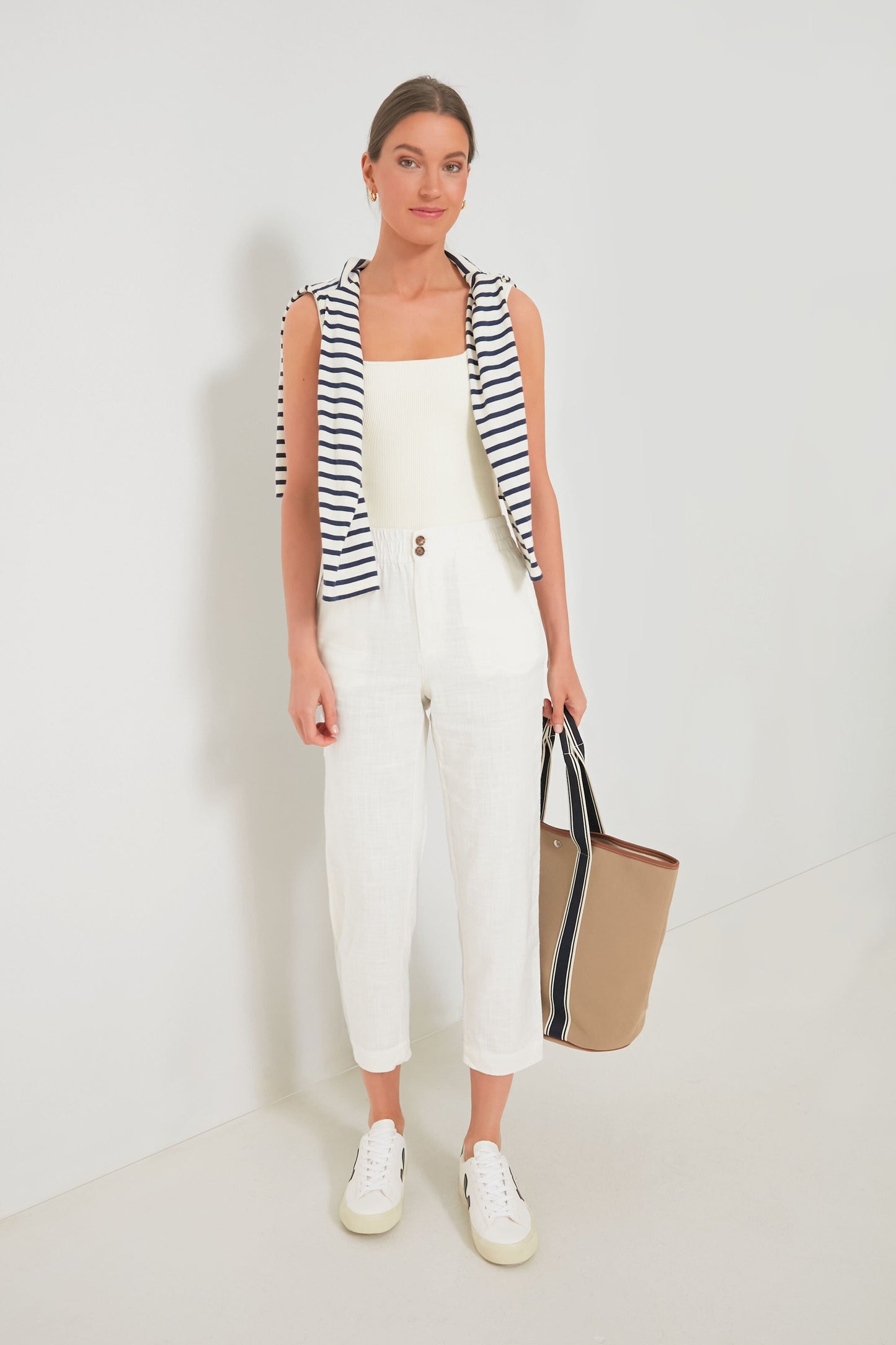 White Pull-On Pant
