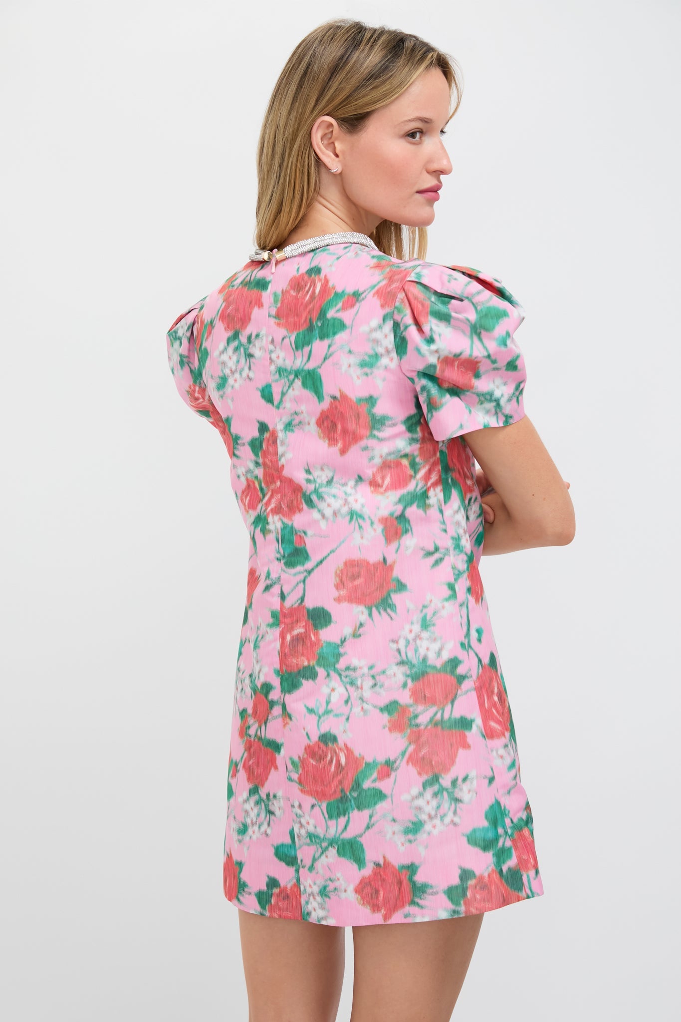 Rose Rosetta Taffeta Dress