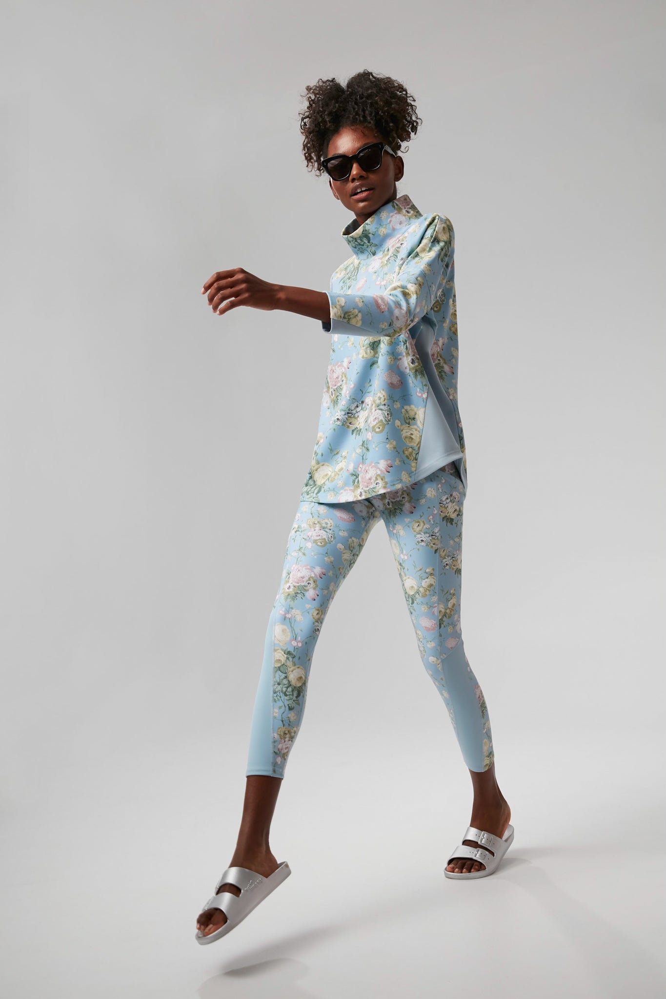Breezy Blue Chintz Ally Swing Sweatshirt