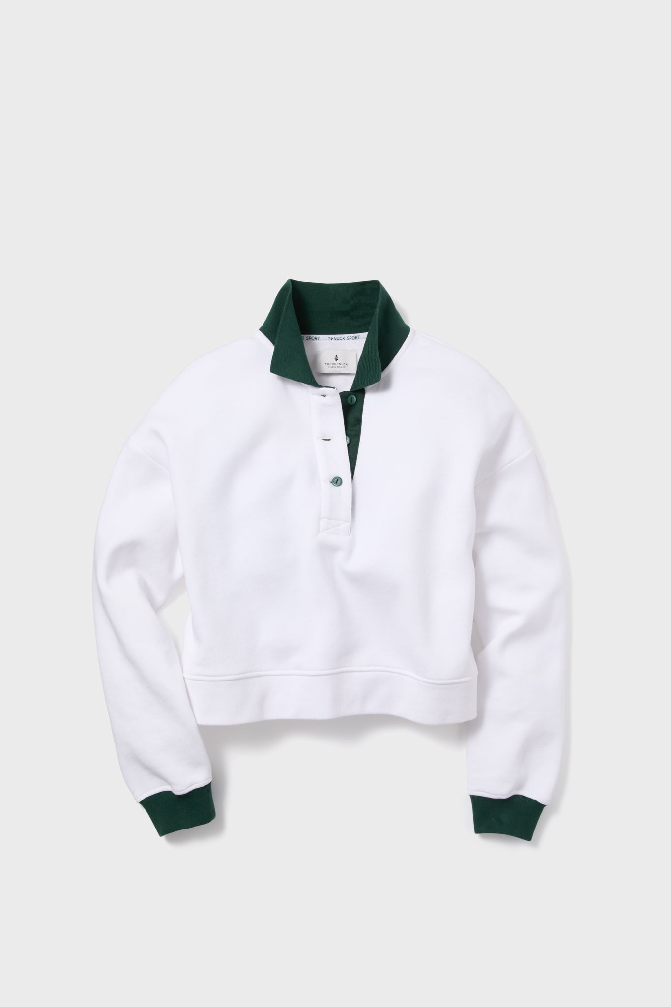 White Miles Collared Pullover