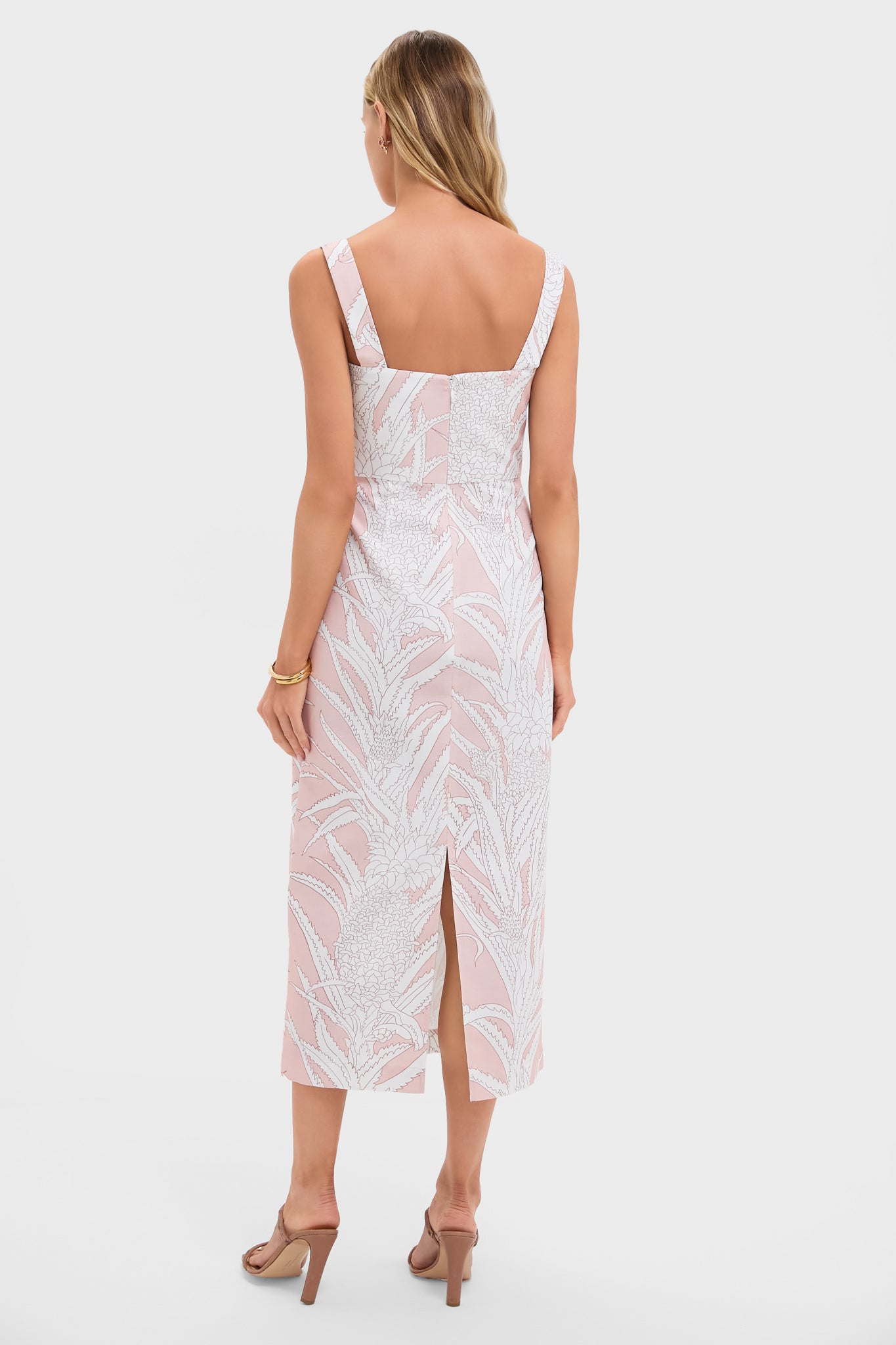Pink Pineapple Long Slip Dress