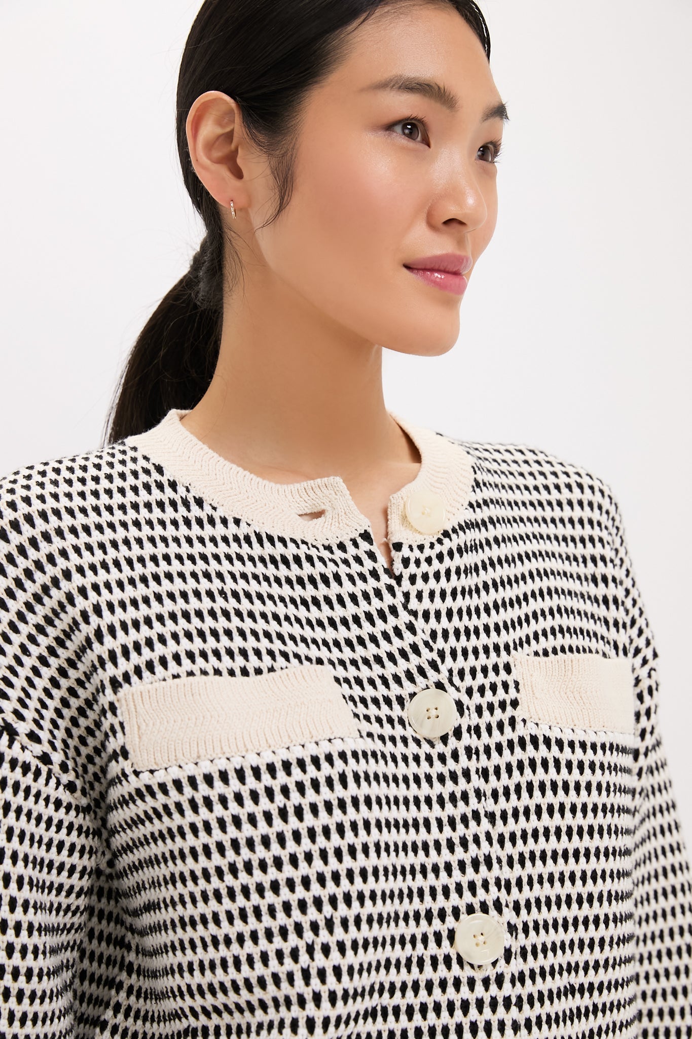 Birch Multi Stitch Tidewell Textured Knit Jacket