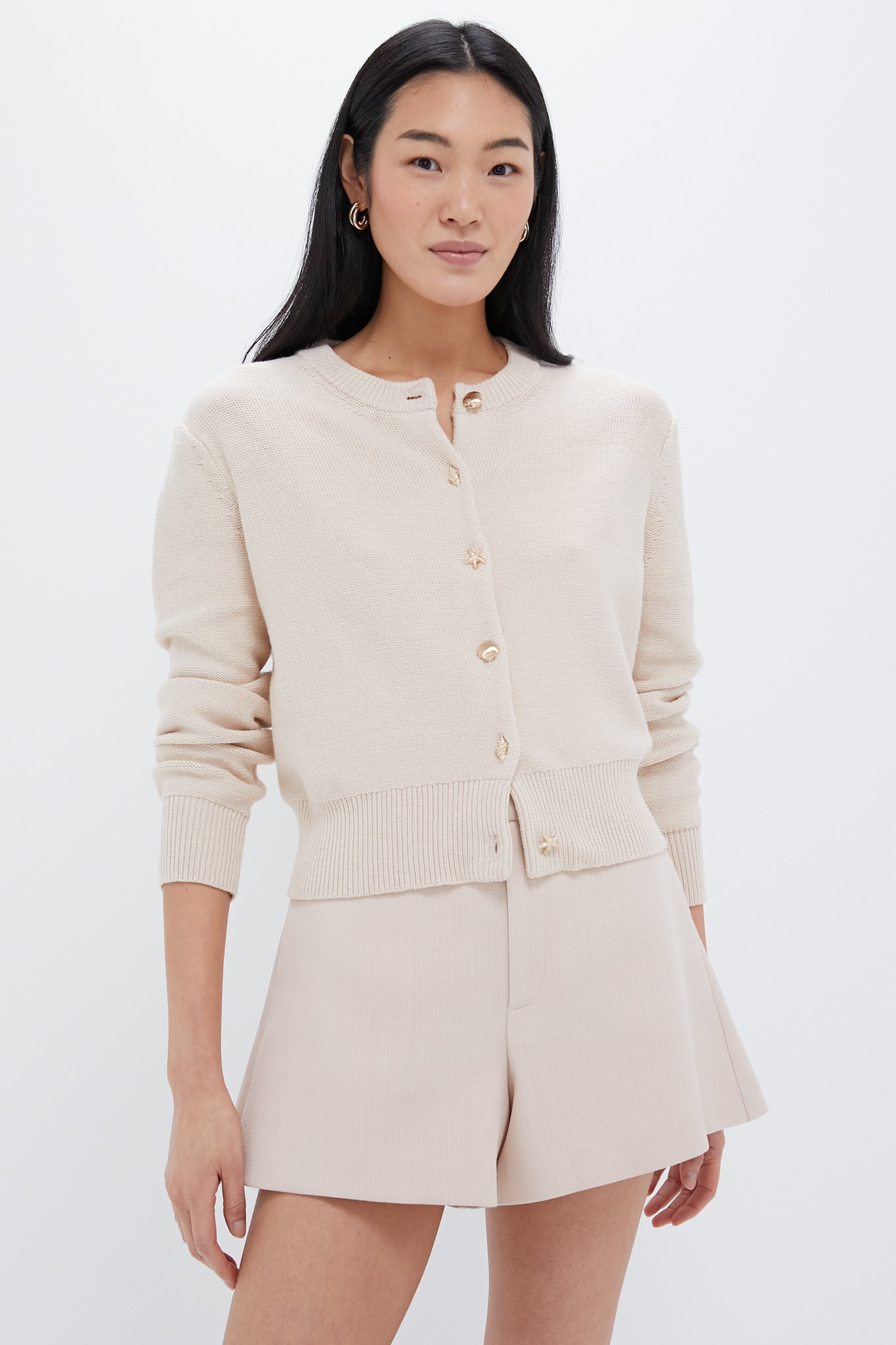 Sandstone Seashell Molly Cardigan