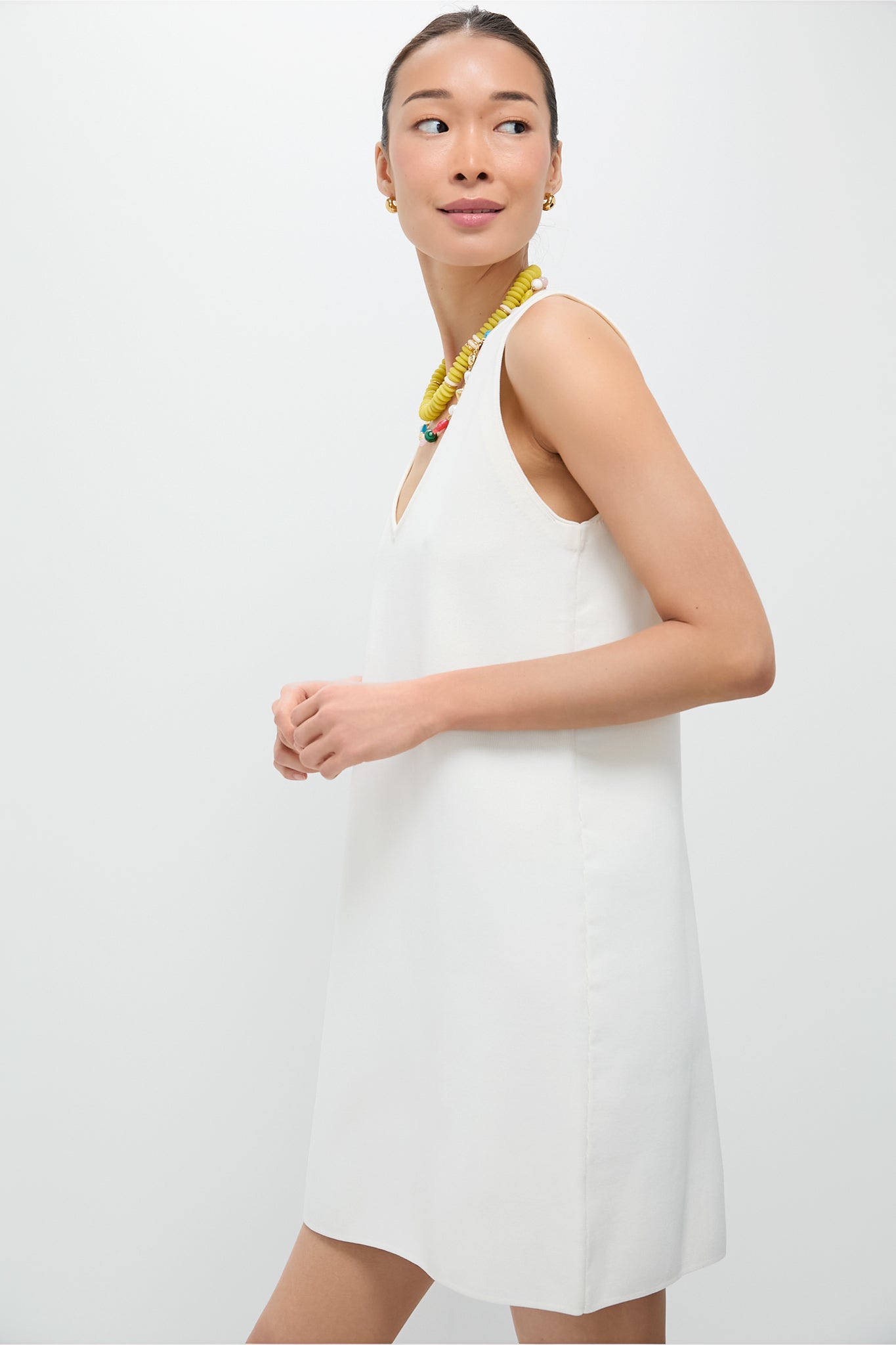 Ivory Knit Bixby Dress