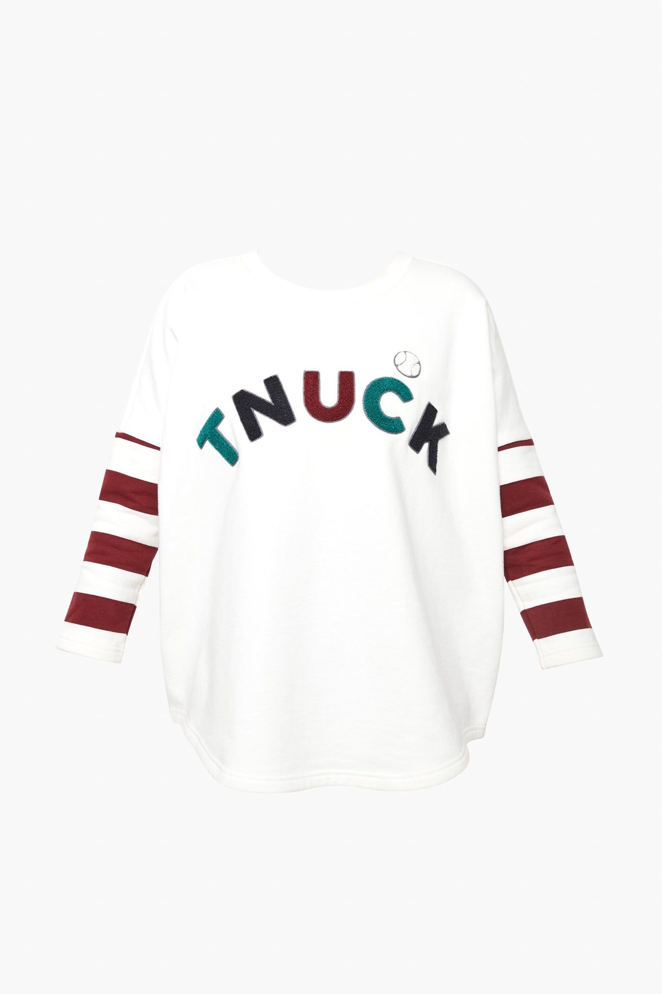 White Varsity Ally Swing Sweatshirt